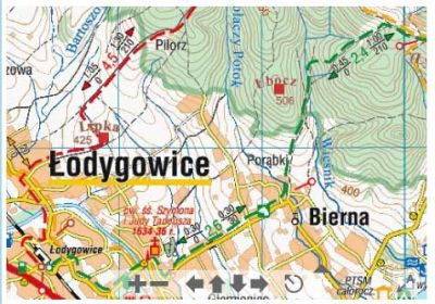 Ubocz mapa