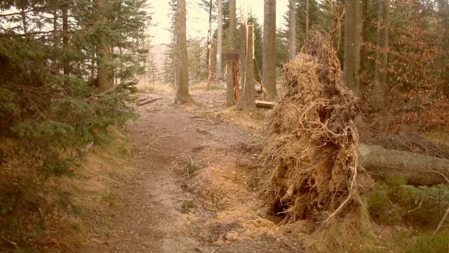 Widok na przełęcz Anula grudzień 2009r Widok na przełęcz Anula grudzień 2009r