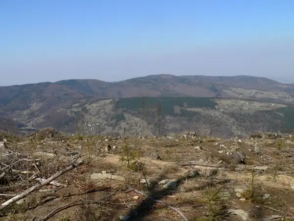 Widok z Czupla na pasmo Hrobaczej Łąki