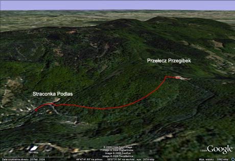 profil trasy straconka przegibek